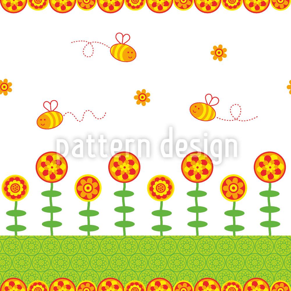 patterned-wallpaper-happy-bees