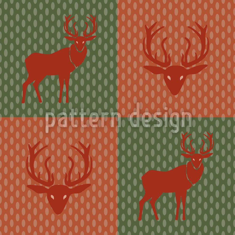 patterned-wallpaper-the-forest-king-red-green