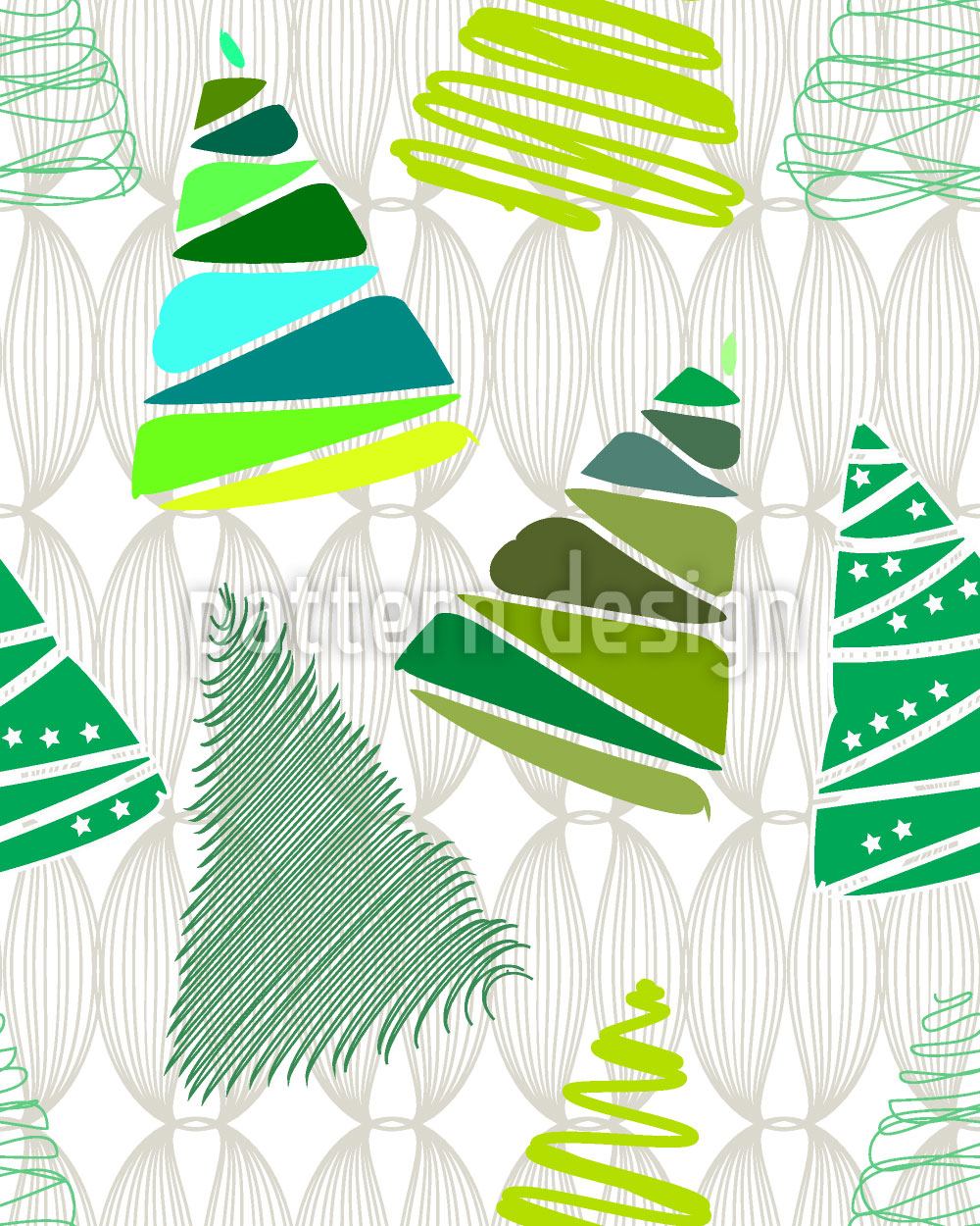 patterned-wallpaper-christmas-tree-variations