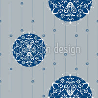 patterned-wallpaper-christmas-ornaments-silver