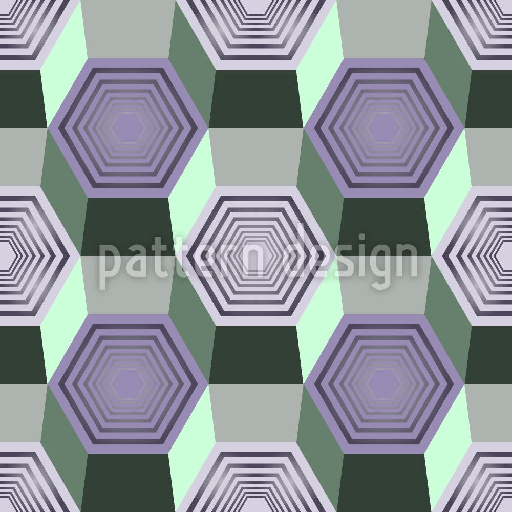 patterned-wallpaper-hexagonal-movement