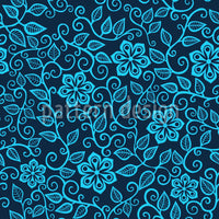 patterned-wallpaper-star-flowers-at-night