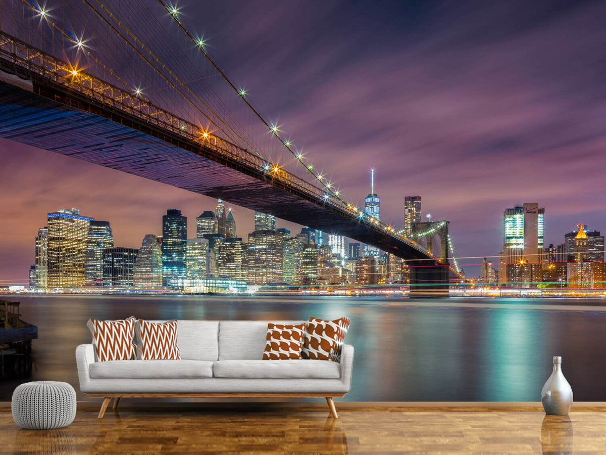 photo-wallpaper-brooklyn-bridge-at-night-ii