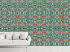 patterned-wallpaper-red-accents