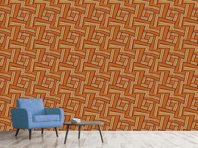 patterned-wallpaper-maze-brown