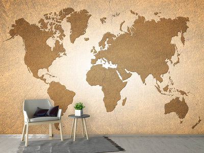 photo-wallpaper-map-of-the-world-in-vintage