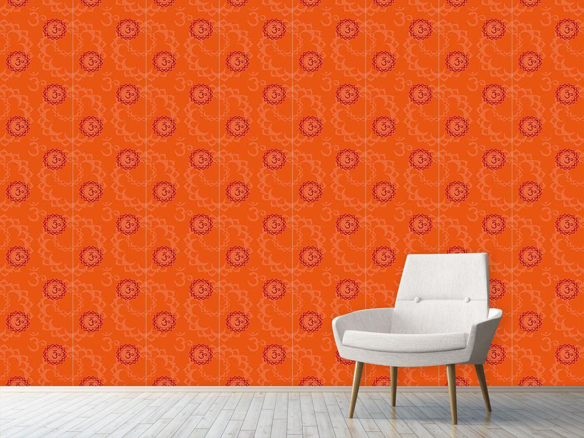 patterned-wallpaper-orange-om