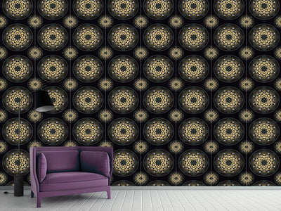 patterned-wallpaper-glitter-gold-floral