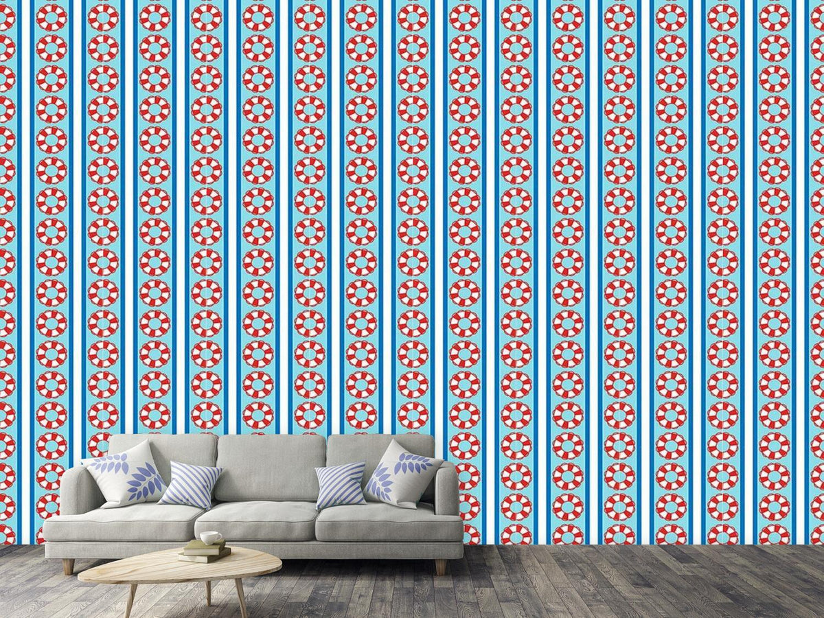 patterned-wallpaper-rescue-rings-on-stripes