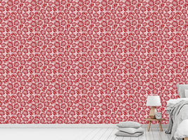 patterned-wallpaper-rose-blossoms-rosey