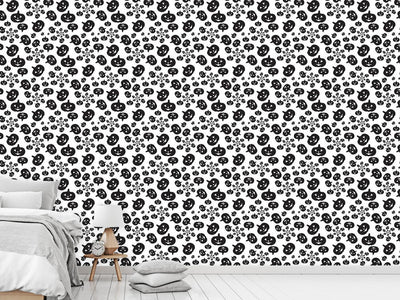 patterned-wallpaper-gloomy-halloween-pumpkin