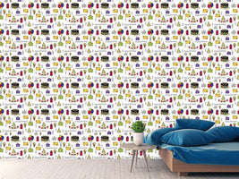 patterned-wallpaper-birthday-party