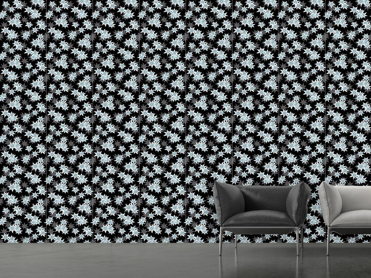 patterned-wallpaper-edelweiss-black