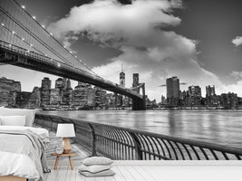 photo-wallpaper-skyline-black-and-white-photography-brooklyn-bridge-ny