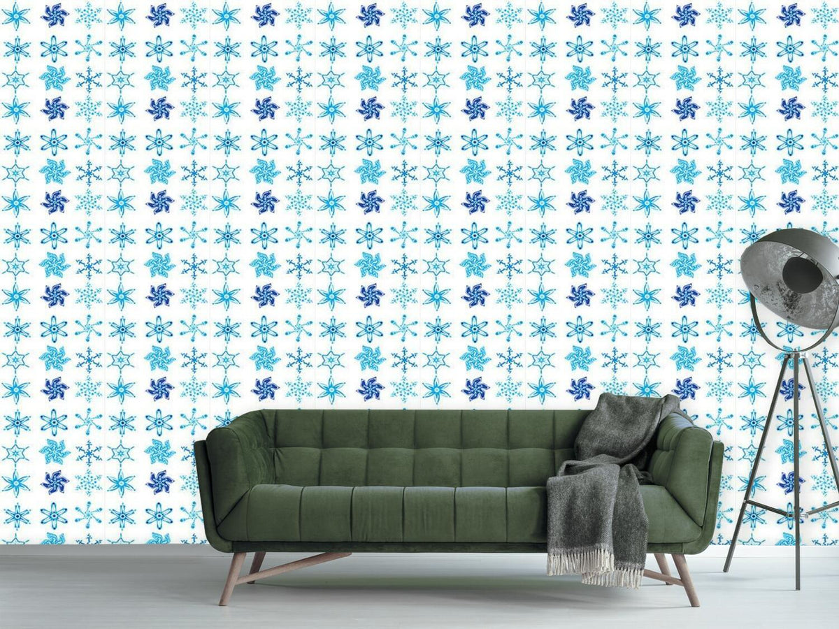 patterned-wallpaper-snowflake-collection