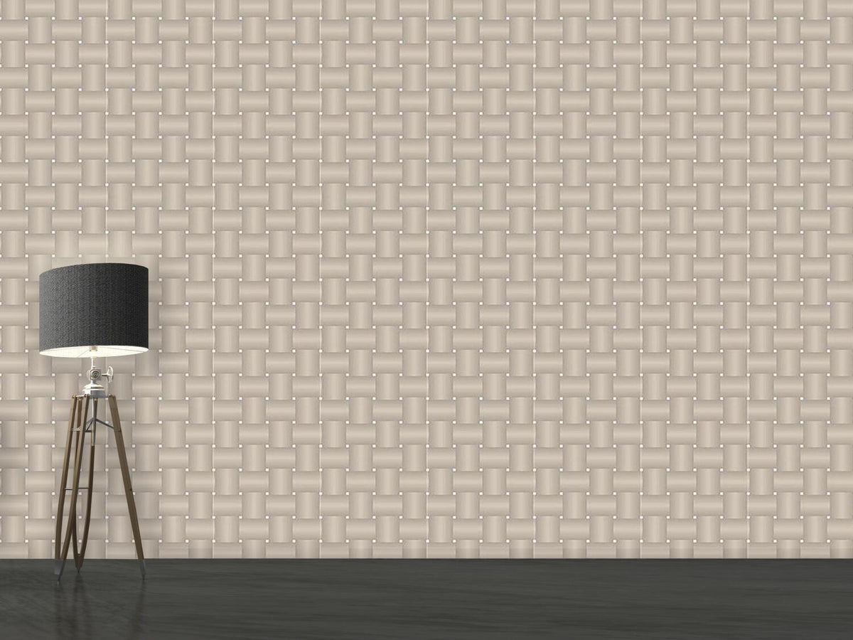 patterned-wallpaper-intertwined-brown