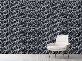 patterned-wallpaper-action-painting-blues