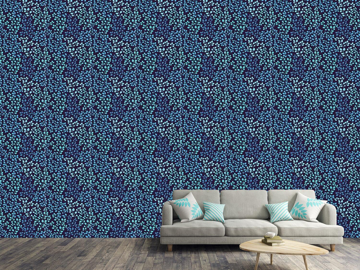 patterned-wallpaper-leaf-at-night