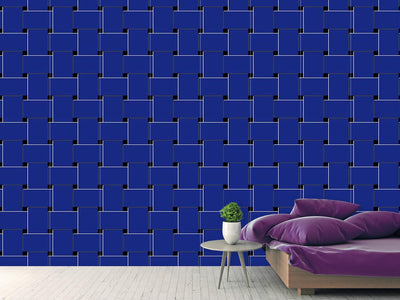 patterned-wallpaper-blue-weave