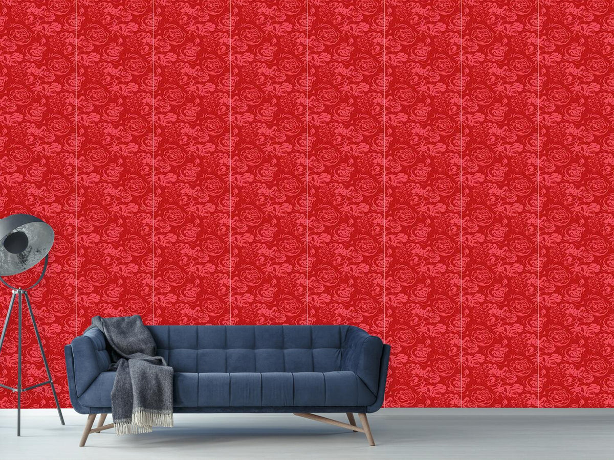 patterned-wallpaper-romantic-roses