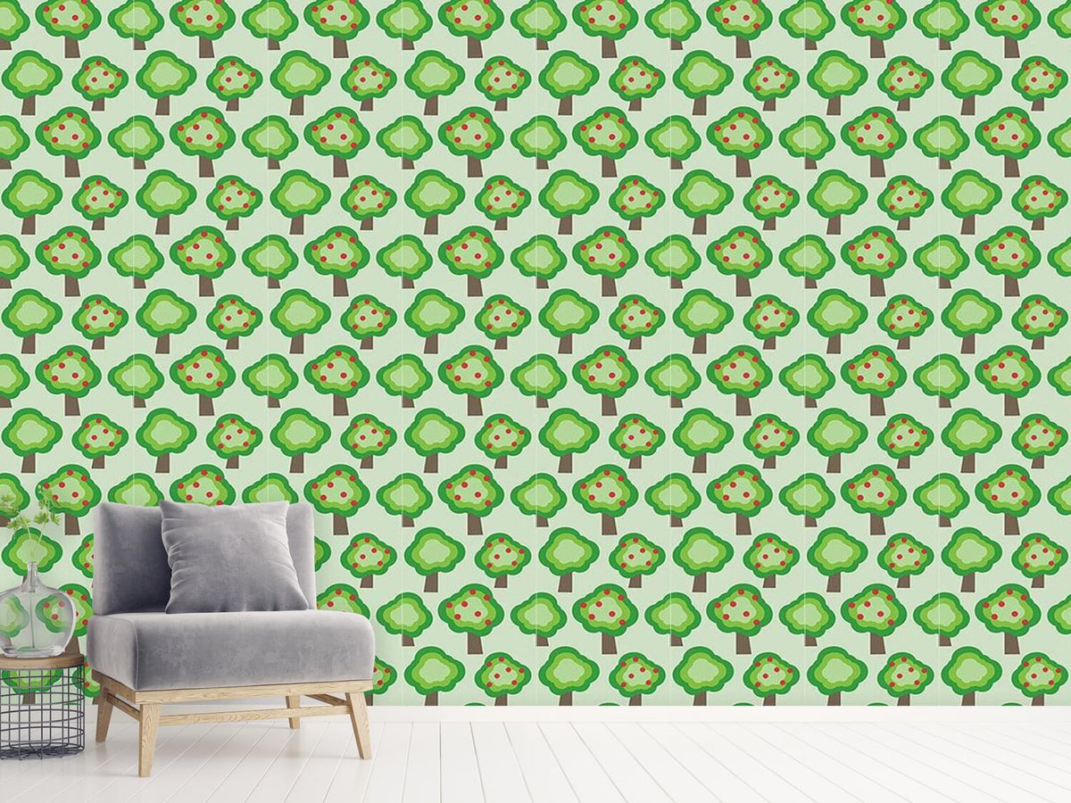 patterned-wallpaper-appletrees