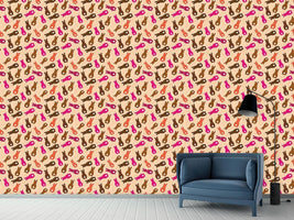 patterned-wallpaper-bouncing-bunnies-pink