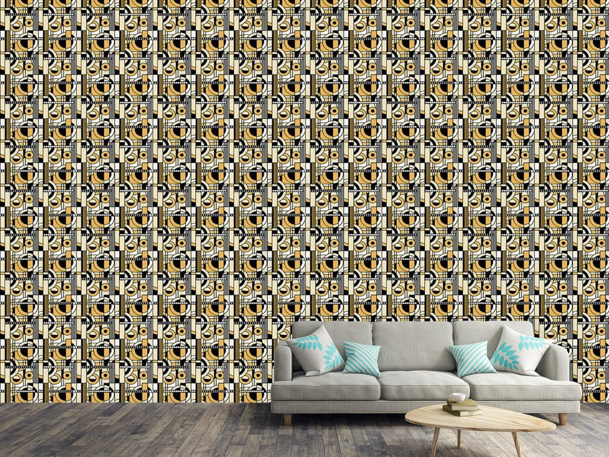 patterned-wallpaper-beige-ornament