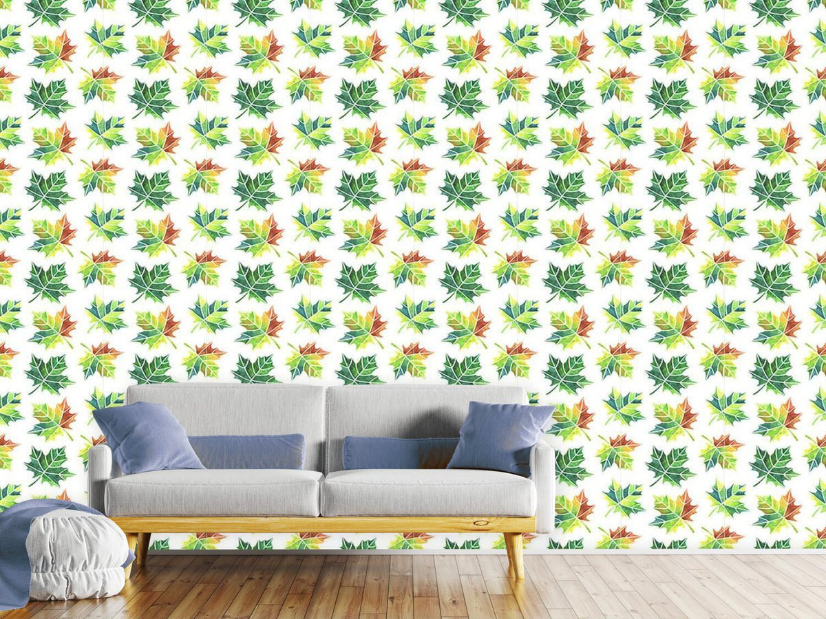 patterned-wallpaper-turning-leaves