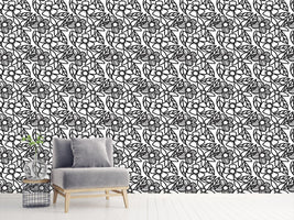 patterned-wallpaper-flower-doodles-black-and-white