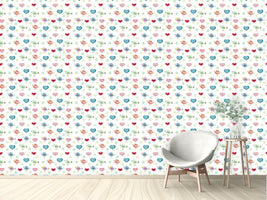 patterned-wallpaper-birds-and-hearts