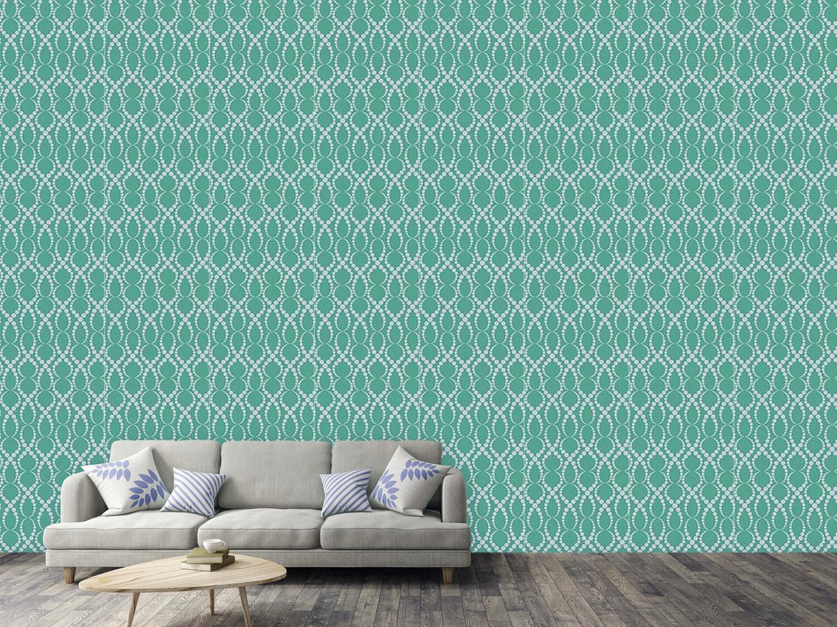 patterned-wallpaper-emerald-pearls