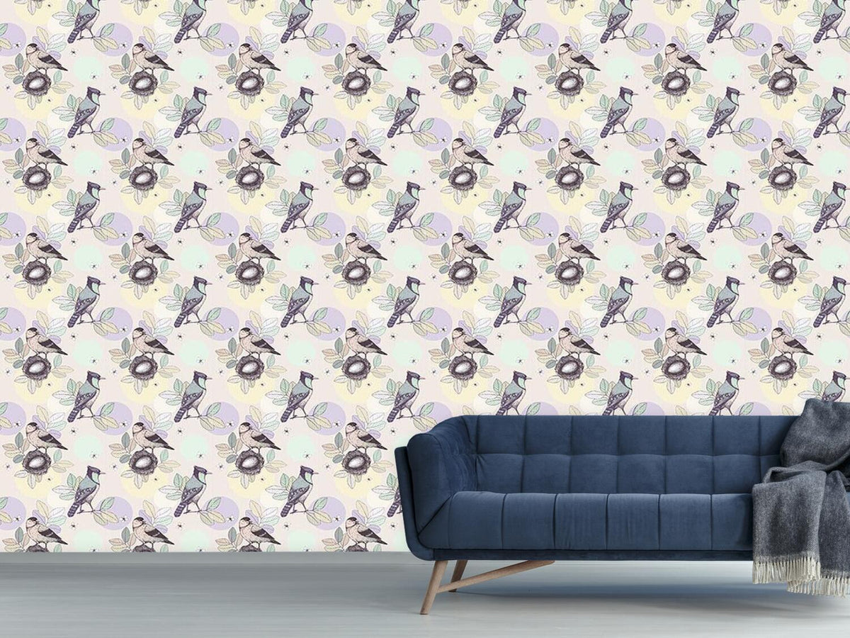 patterned-wallpaper-birds-nest