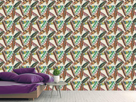 patterned-wallpaper-ethno-feathers