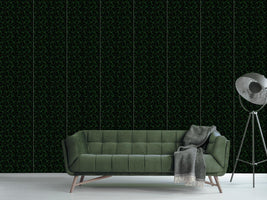 patterned-wallpaper-shamrock-silhouettes