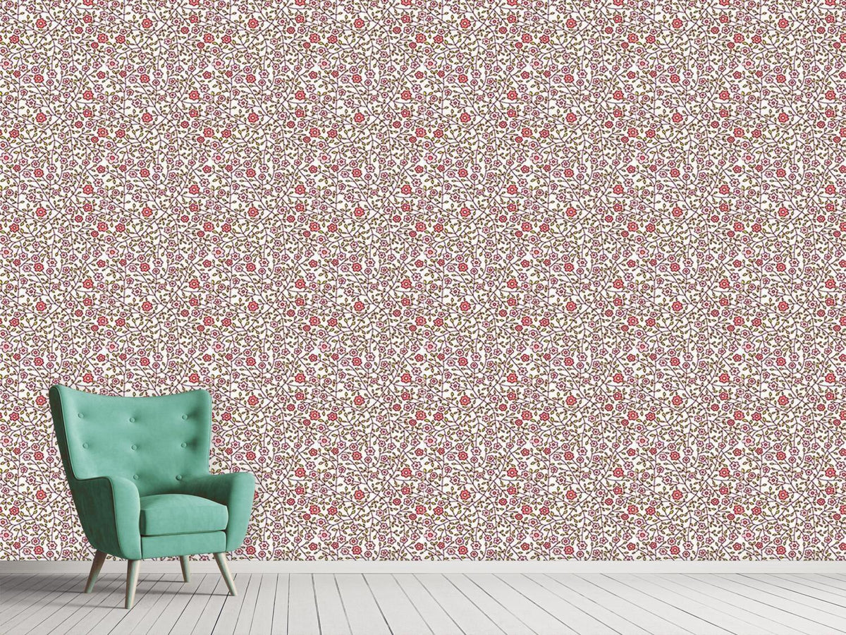 patterned-wallpaper-wild-roses-in-the-garden