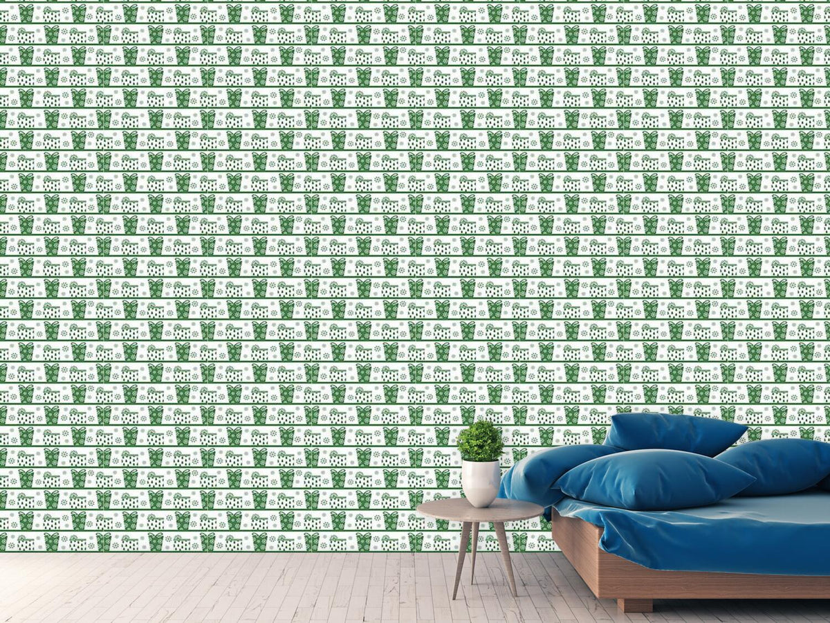 patterned-wallpaper-parcel-delivery-green