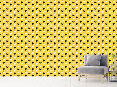 patterned-wallpaper-cock-a-doodle-doo