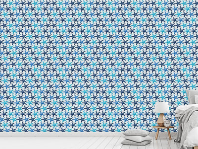 patterned-wallpaper-starfish-grey