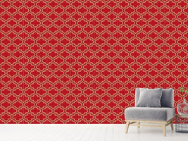 patterned-wallpaper-retro-morocco-red