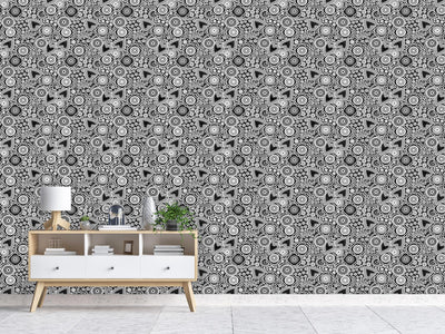 patterned-wallpaper-flower-heart-and-circle