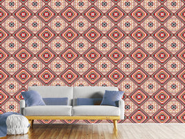 patterned-wallpaper-kilim-squares