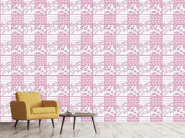 patterned-wallpaper-painted-art-pink