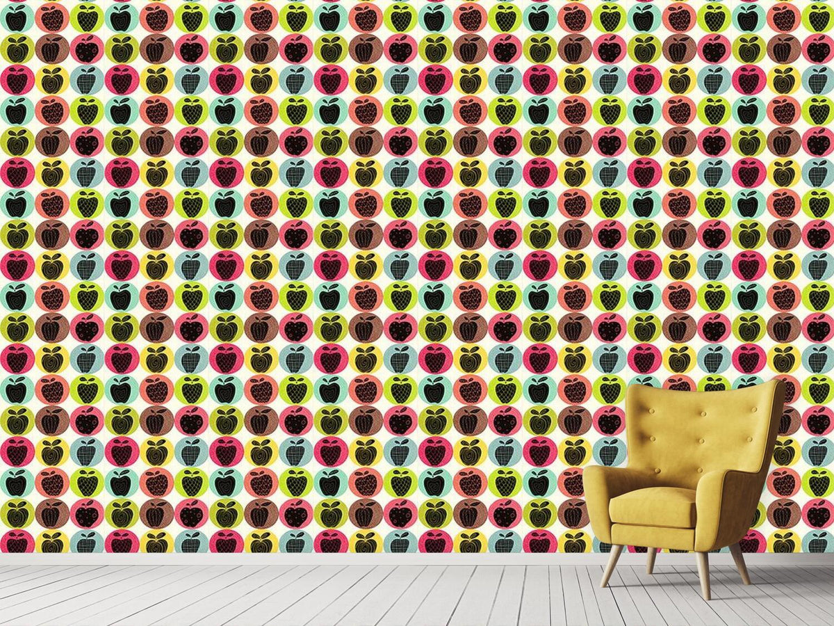 patterned-wallpaper-an-apple-a-day