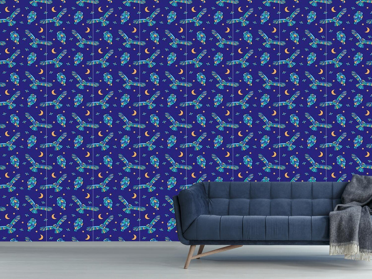 patterned-wallpaper-owls-at-night