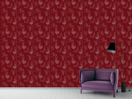 patterned-wallpaper-maharani-red