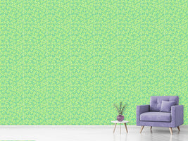 patterned-wallpaper-golden-leaf-spring