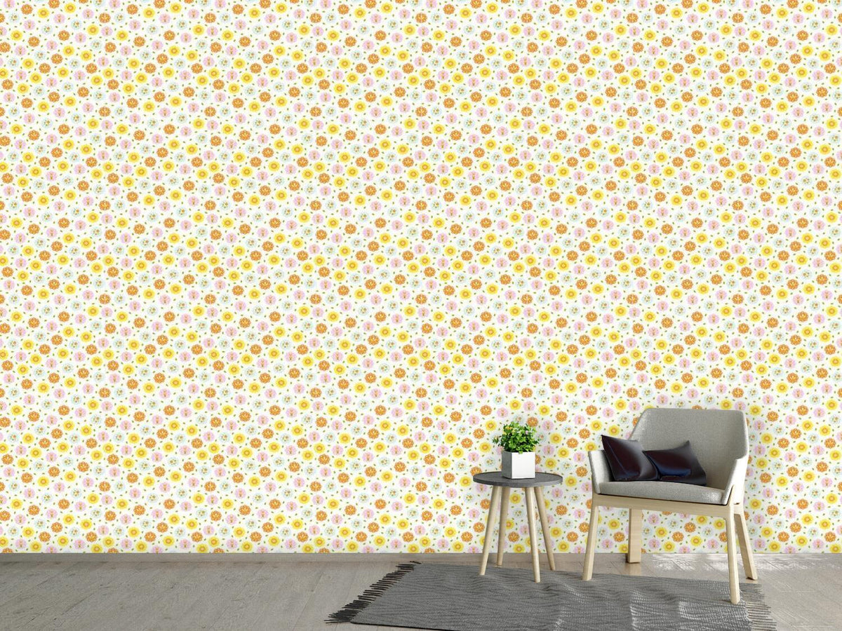 patterned-wallpaper-sunny-flowers