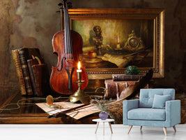 photo-wallpaper-still-life-with-violin-and-painting-ii