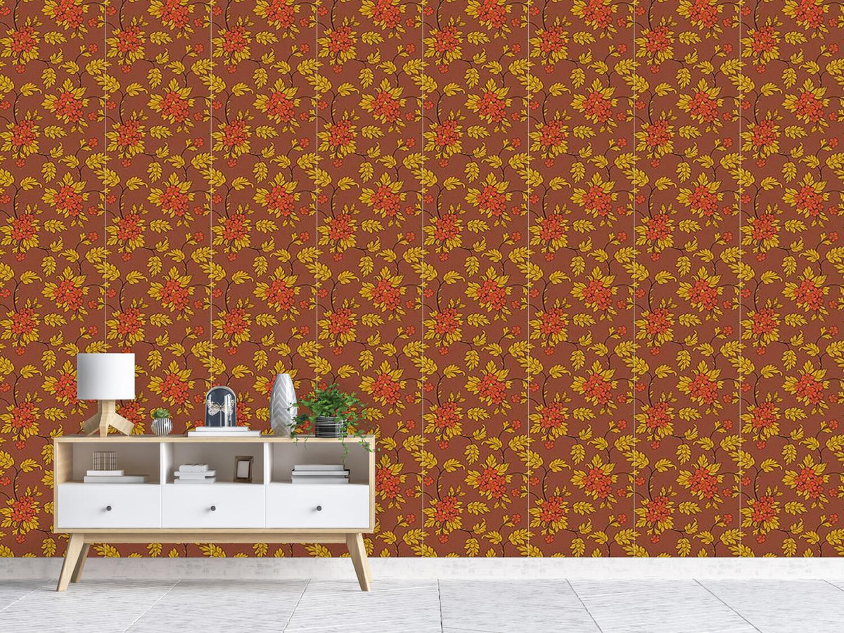 patterned-wallpaper-bouquet-mocca