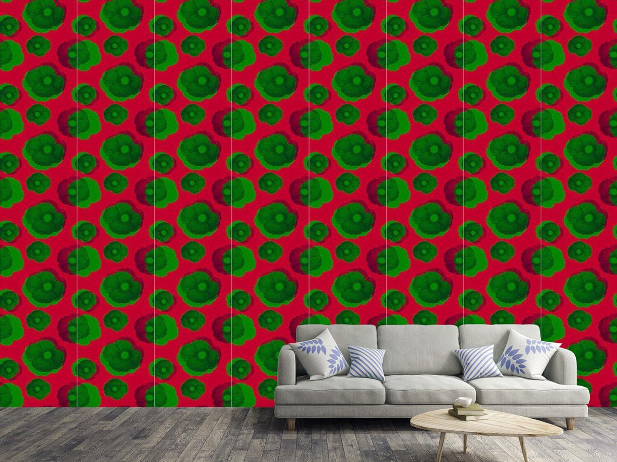 patterned-wallpaper-fragrant-pop-art-blossoms